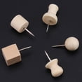 thumbnail image 4 of 180 Uds. Chinchetas de madera Nautral, chinchetas decorativas, herramienta DIY de 10mm, 4 of 11