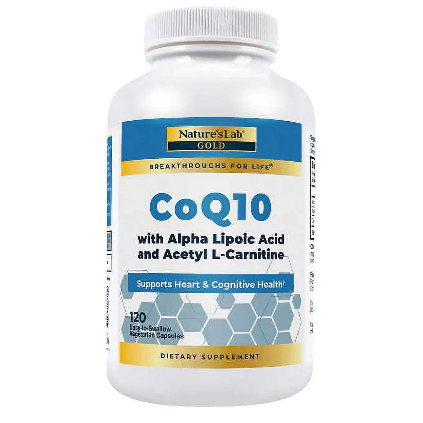 Nature's Lab CoQ10 + Alpha Lipoic Acid + Acetyl L-Carnitine HCl, 120 Vegetarian Capsules - Walmart Business Supplies Nature's Lab CoQ10 + Alpha Lipoic Acid + Acetyl L-Carnitine HCl, 120 Vegetarian Capsules - Walmart Business Supplies