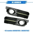 thumbnail image 6 of Unique Bargains 1 Pair Front Bumper Grille Fog Light for Audi A4 B8 STANDARD 2009-2011 Plastic, Black Front with LED, 6 of 7