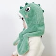thumbnail image 5 of Godderr Baby Kids Winter Hats for Boys Girls Warm Polar Fleece Hat Scarf,Toddler Cute Cartoon Windproof Hooded Scarf Thick Fleece Cap for 2-8Y, 5 of 7