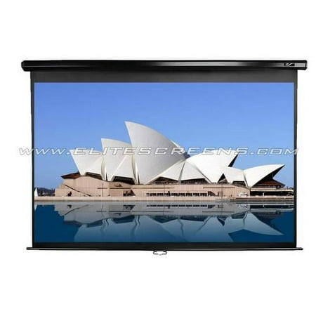 Elite Screens - Pull-Down Projector Screen - Black
