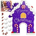 thumbnail image 6 of Purple Reindeer Golf Game Set Holiday Wooden Mini Golf with Candy Cane Club Balls Christmas Indoor Family Game Party Gift for Home Office, 6 of 9