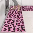 thumbnail image 2 of Kitchen Rugs Sets Of 2,Pink and Black Of Leopard Print Anti Fatigue Kitchen Mat Rugs Non Slip Washable,Decorative Kitchen Floor Mats for Kitchen,Sink,Laundry,17"X47", 2 of 5