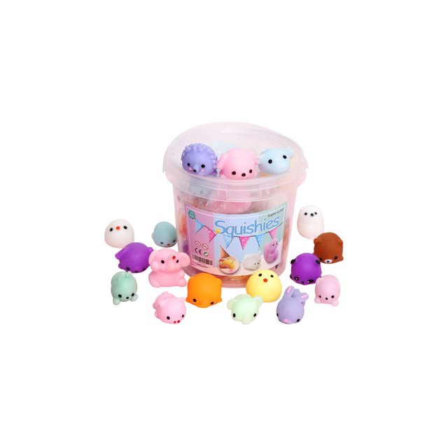 Paquete de juguetes antiestrés Squishy, 36 unidades, surtidos, para cumpleaños