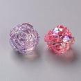 thumbnail image 3 of 20pc Transparent Acrylic Beads AB Color Flower Mixed Color 18x16.5mm Hole: 2.5mm, 3 of 8