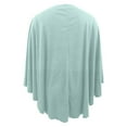 thumbnail image 4 of Bohemian Hooded Cape Shawl Solid Color Womens Large Cross Front Poncho Sweater Wrap Topper Knitted Elegant Shawls Cape for Fall Winter,Green, 4 of 5