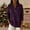 #03 Purple, variant on Women's Christmas Sparkly Sweaters Polo Collar Shiny Loose V Neck Warm Winter Party Knit Jumper, Dark Blue XL
