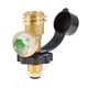 thumbnail image 1 of Adaptador de tanque de propano con indicador Pol se convierte a Qcc1/Type1, electrodomésticos de propano, parrilla de Gas para barbacoa, fácil, 1 of 9
