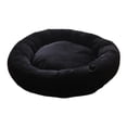 thumbnail image 4 of Cama redonda para gatos, tipo donut, cómoda perrera de interior para invierno, nido para gatitos negro S, 4 of 9
