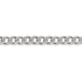 thumbnail image 2 of TheJewelryHut Designer Sterling Silver 7.5mm Pave Curb Chain, 2 of 2