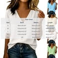 thumbnail image 2 of cocolona Summer V Neck Tops for Women Short Sleeve Solid Color Shirts Casual Basic Blouses, 2 of 7