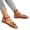 Brown, variant on Lovskoo Women's Sandals Plus Size Open Toe Ankle Strap Trendy Flat Shoes Roman Beach Sandals for Women, Black