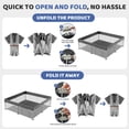 thumbnail image 3 of babyeap Foldable Baby Playpen,Playpens for Babies and Toddlers with Storage Bag,Indoor & Outdoor Baby Fence Play Pen Area,Dark Gray, 3 of 7