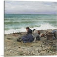 thumbnail image 1 of ARTCANVAS High Tide Etretat 1923 Canvas Art Print by Daniel Ridgway Knight - Size: 18" x 18" (1.50" Deep), 1 of 9
