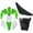 4Green+3White, variant on Gas Fuel Tank + Plastic Fairing Kit Body Fender + Seat for CRF XR XR50 CRF50 110cc 125cc Pit Dirt Bike (White)