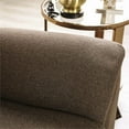 thumbnail image 5 of Furniture of America Vixal Fabric Upholstered Loveseat in Brown, 5 of 7