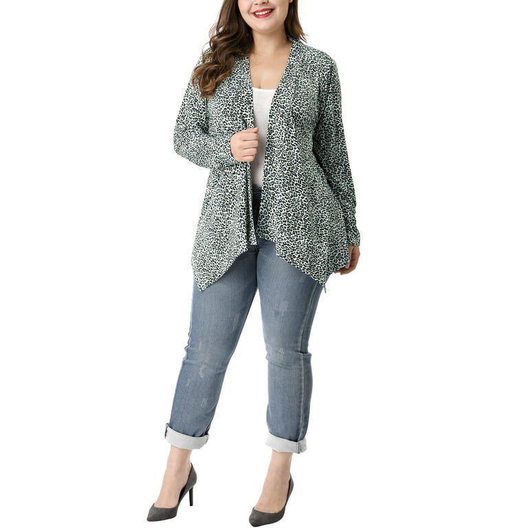 YOURS Plus Size White Animal Print Cardigan