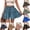 33# Blue, variant on Boho Floral Print Shorts for Women 2026 Casual Elastic Waist Drawstring Flowy Shorts Comfy Summer Shorts Green S
