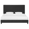 thumbnail image 4 of CoSoTower King Size Charcoal Grey Upholstered Platform Bed, 4 of 9