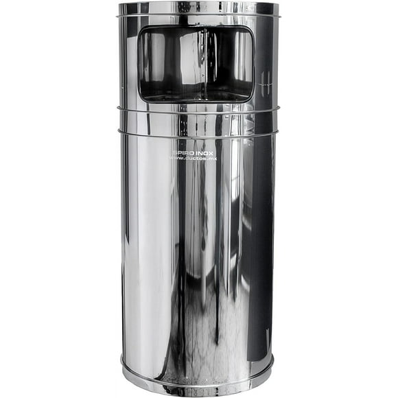 Bote de Basura Spiro Inox 72 Litros Acero Inoxidable 35x86 cm