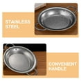 thumbnail image 4 of Poêle à Paella en Acier Inoxydable à Double Poignée Style Rétro pour la Maison, Casserole Épaissie pour Fruits de Mer, Pâtes et Poulet Frit, Accessoire de Cuisine Résistant à l'Usure, 4 of 8