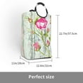 thumbnail image 3 of Lsque Vintage Wood Background with Floral Laundry Basket, Laundry Hamper, Dirty Clothes Hamper for Laundry, Collapsible, Waterproof Laundry Baskets with Aluminum Handles for Laundry, Dorm, Family, 3 of 6