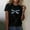 509_Black, variant on Green Graphic Tees for Women, Polyester Blouses for Women Casual, Short Sleeve Office Clothes for Women, Womens Tee Shirt Tops, Dragonfly Plus Size Blouses for Women, Work Dragonfly Juniors Tops