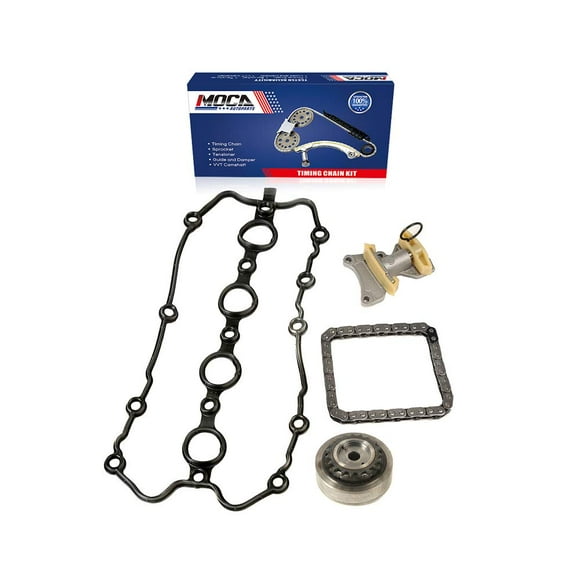 MOCA Kit de Tendeur de Chaîne Ajustable Compatible avec 05-09 pour Audi A4 & 09-14 pour Audi TT Quattro & 06-08 pour Volkswagen GTI Passat 2.0L L4 DOHC