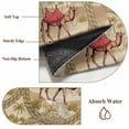 thumbnail image 2 of Desert Camels Round Rug 3ft Washable Circle Entryway Rugs Non Slip Tropical Palm Trees Sand Cords Brown Area Rug Indoor Floor Carpet for Bedroom Kitchen Living Room Home Office Dining Room Nursery, 2 of 8