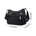 thumbnail image 3 of Large Capacity Nylon Crossbody Bag Multi Pocket Shoulder Bag Lightweight Casual Satchel Purse For Women Daily Commute Travel, 3 of 6