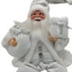 thumbnail image 4 of Muñeco de Papá Noel coleccionable de Año Nuevo tradicional vintage para niños del festival blanco, 4 of 8