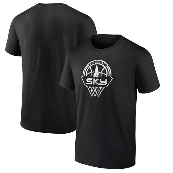 Men's Black Chicago Sky Marble T-Shirt
