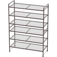 thumbnail image 7 of 3-tier Stackable Mesh Shoe Rack Bronze Mesh Panel, 7 of 7