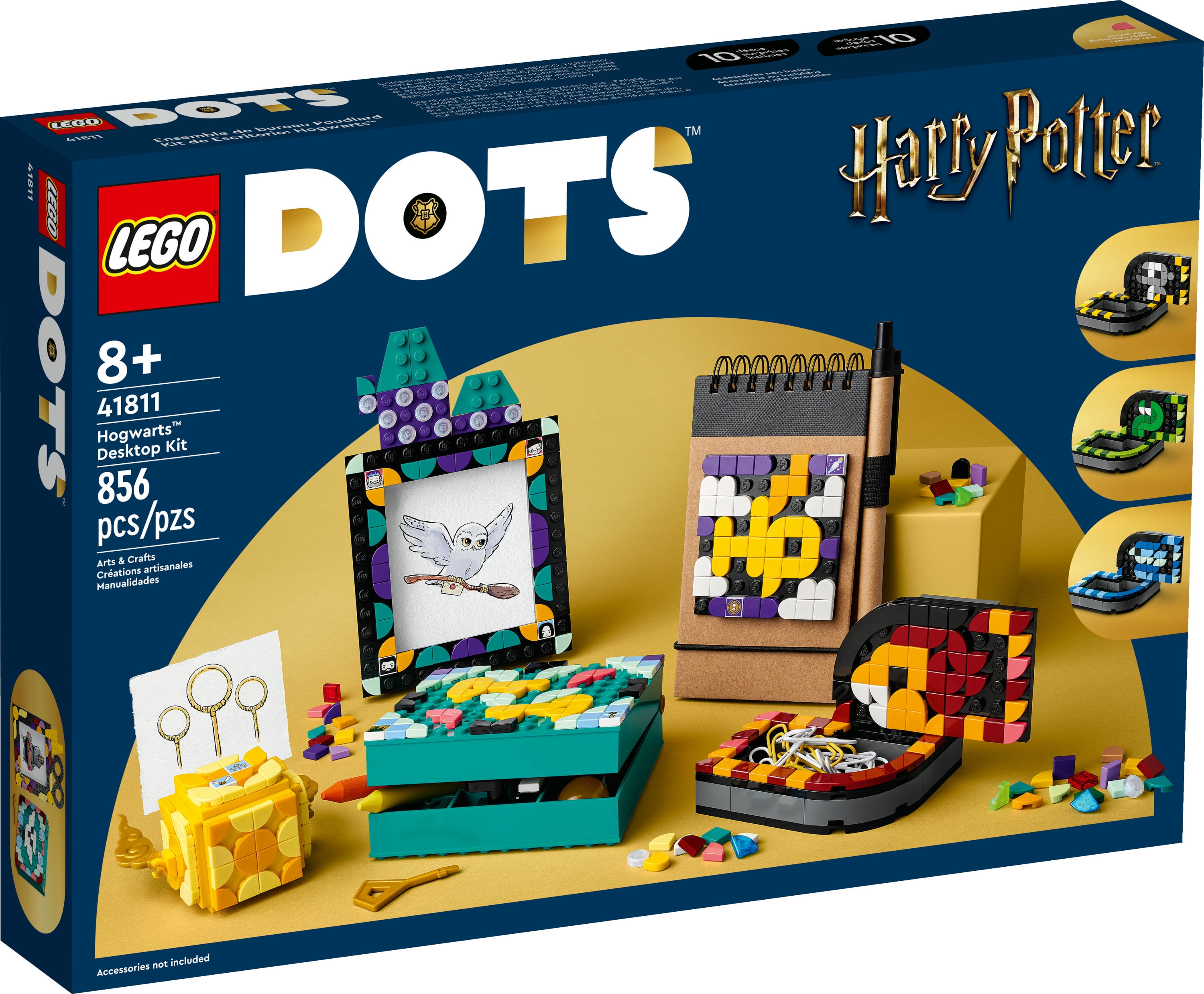 Belønning Leonardoda jeg læser en bog LEGO DOTS Hogwarts Desktop Kit 41811, DIY Harry Potter Back to School  Accessories and Supplies, Desk Décor Items and Patch Sticker, Crafts Toys -  Walmart.com