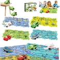 thumbnail image 1 of Jigsaw Puzzle Car Track, Jigsaw Puzzle Racer Kids Car Track Set, Slot Cars Race Track Sets - Creativity & Focus, Autonomous Operation, Multiple Combination Options with Robust Durability, 1 of 7