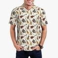 thumbnail image 1 of Balery Guitar Camisa Polo de Hombre con Estampado, de Manga Corta y Tejido Medio, Camisa Tipo Golf Polo-Medium, 1 of 6