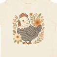 thumbnail image 4 of Inktastic Chicken Flowered Cottagecore Girls Toddler T-Shirt, 4 of 5