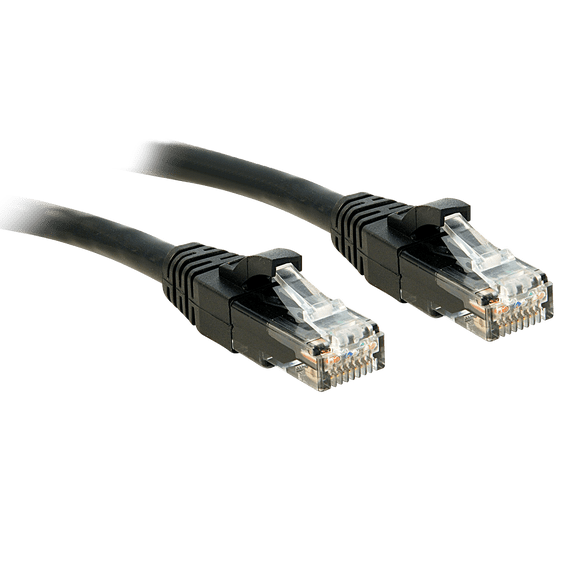 Cat.6 U/UTP Cable, black, 15m