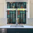 thumbnail image 3 of Dog Print Kitchen Curtains 36 Inch Short - 3 Panel Set, Cute Puppy & Floral Design, Rod Pocket Pet Lover Curtains 100% Polyester, Paw & Bone Pattern for Kitchen, Living Room, Bedroom, Easy Wash, 3 of 6