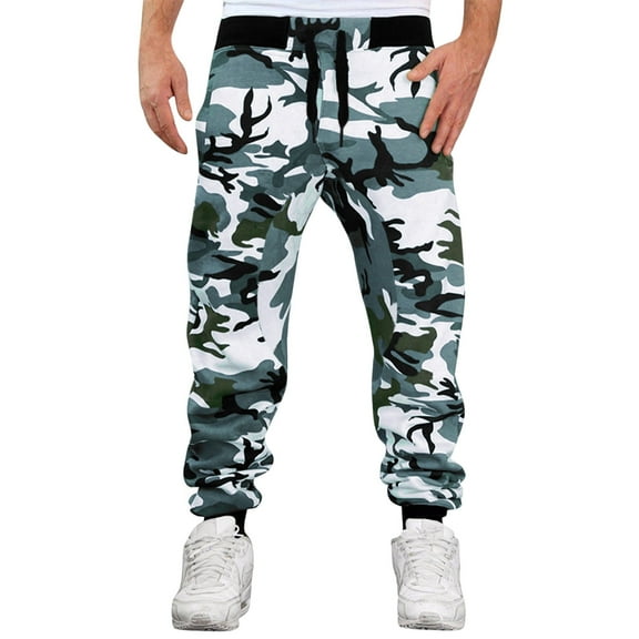BJUTIR Sweatpants For Men Male Camouflage Print Trouser Pants Loose Casual Fashion Long Pant Trouser Casual All-Matching Trouser