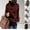 #+004Wine, variant on Hogleaql Sherpa Pullover Womens Turtleneck Plush Plus Size Long Sleeve Comfy Sweatshirt Insulated Tunic Tops Fashion Loose Fit Winter Solid Pullover Army Green 3XL