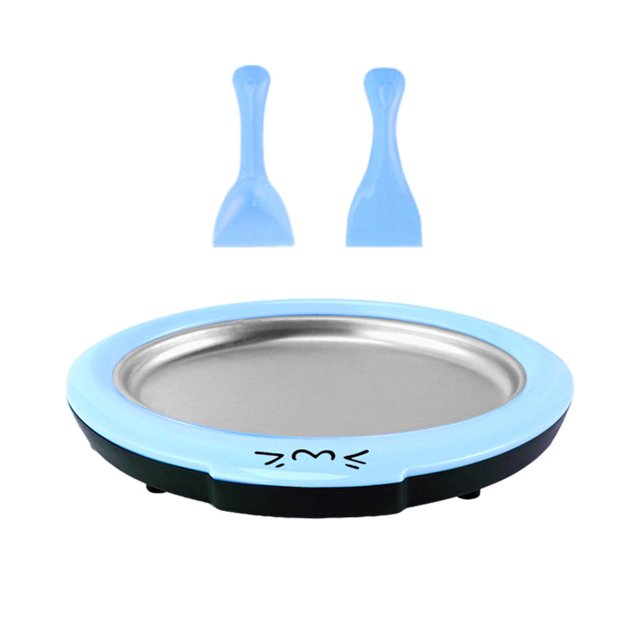 Cream Maker Sartén enrolda para instantáneo con 2 Azul Sunnimix fabricante de helados