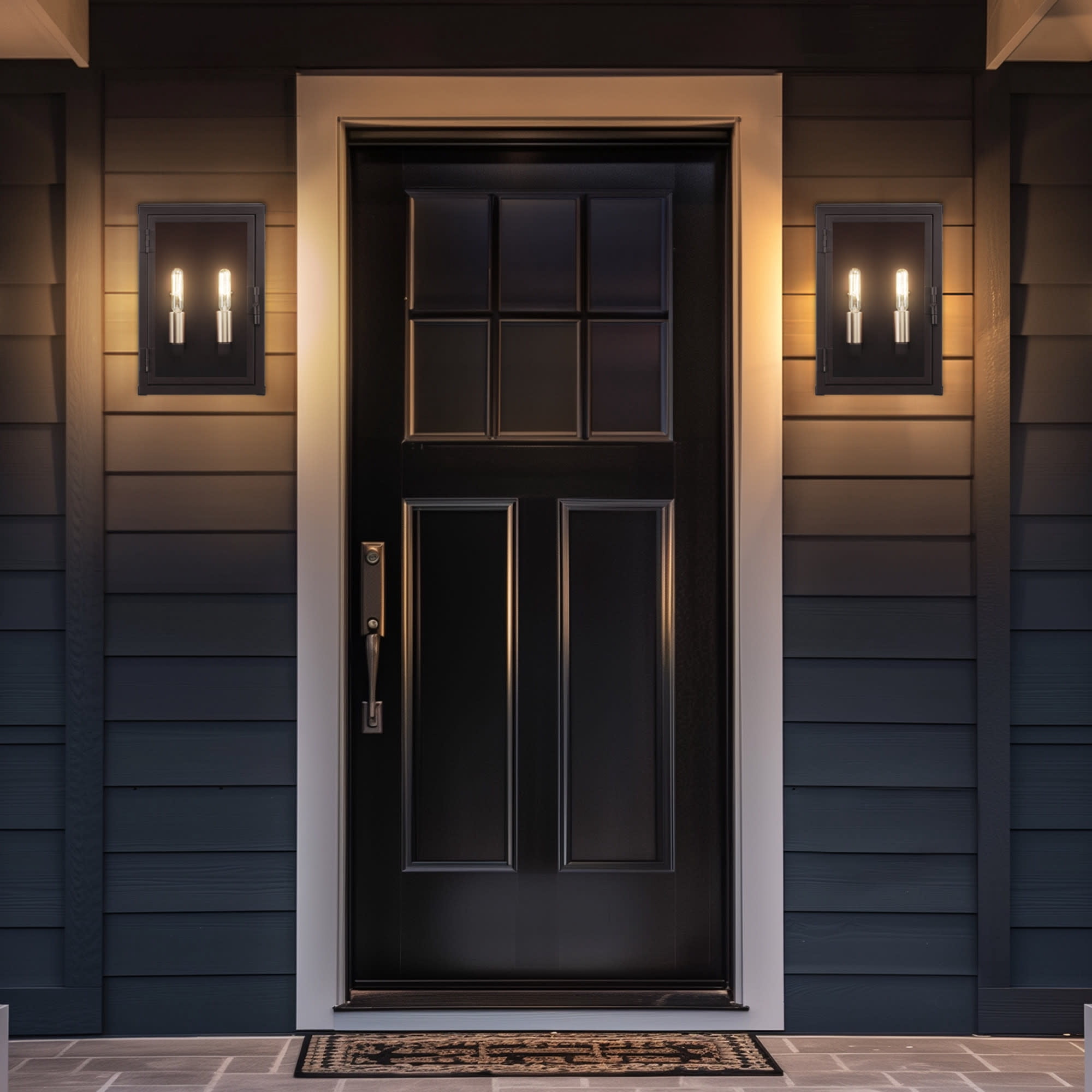 Globe Electric 91009563 2 Light 12" Tall Outdoor Wall Sconce - Bronze