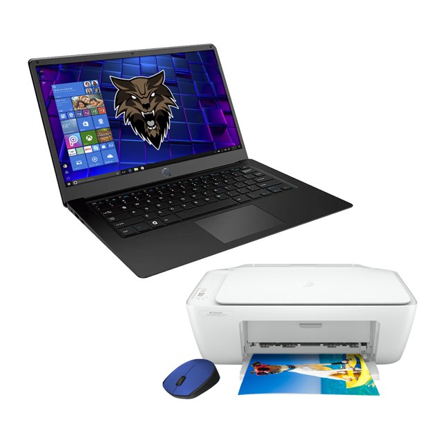 LAPTOP Qian QCL-14N33-W + MULTIFUNCIONAL HP 2374 Y MOUSE INALAMBRICO