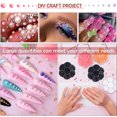 thumbnail image 5 of 6145 Gemas de media perla con parte posterior plana/taladro inferior puntiagudo, para manualidades, accesorios DIY, perlas artesanales para artistas y personas creativas, 5 of 5