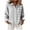 Gray(Womens Tops), variant on Blouses for Women Striped & Checkered Color Block Long Sleeve Tops Asymmetrical Patchwork Button Down Shirts