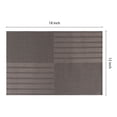 thumbnail image 4 of REGALWOVEN Set of 6 Placemats for Kitchen Dining Table Decor Heat Heat-resistant Table Placemats Wipeable Table Mat Sand Black 18*12in, 4 of 7