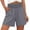 Gray, variant on Shorts for Women Smocked High Waisted Loose Shorts with Pockets Casual Vintage Workout Red M