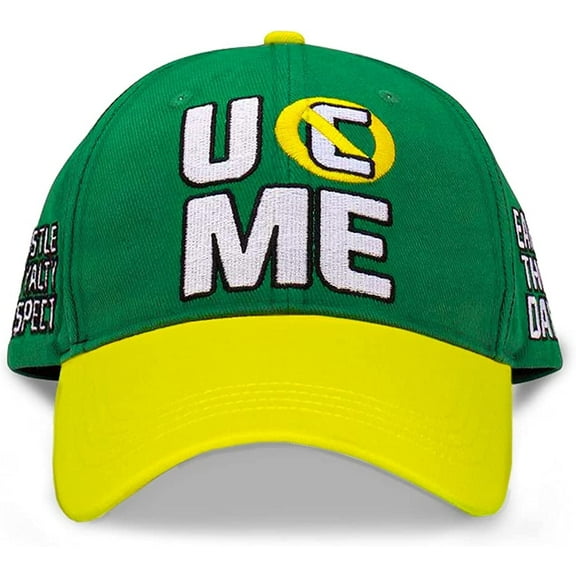 John Cena Earn The Day Yellow and Green Mens Baseball Hat