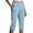 Sky Blue, variant on Aihuaihua Pedal Pushers for Women Summer High Waisted Straight Leg Petite Lightweight Stretch Cropped Trousers Work Golf Capris with Pockets